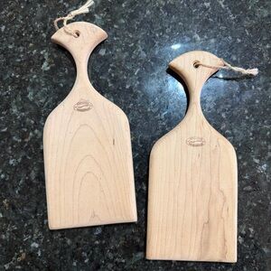 Whetstone Woodenware Small Solid Maple Bread Board / Cutting Boards - set of 2